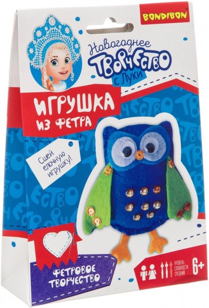 Набор Елочные игрушки из фетра Сова (ВВ3084)